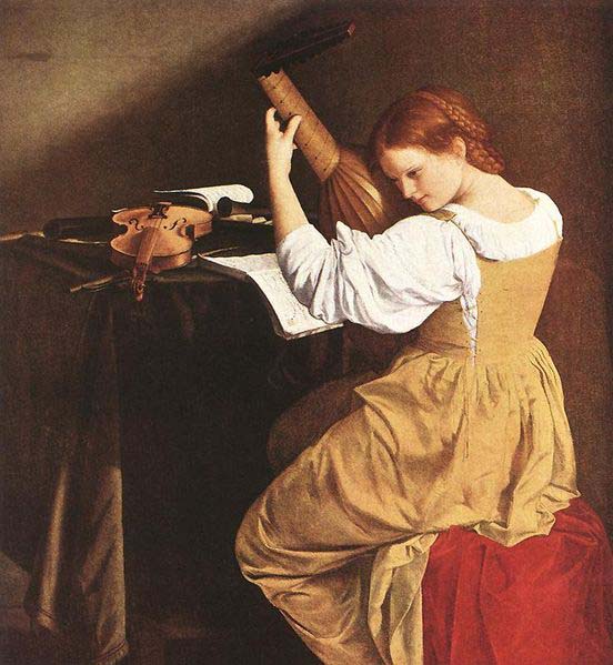 The Lute Player by Orazio Gentileschi.